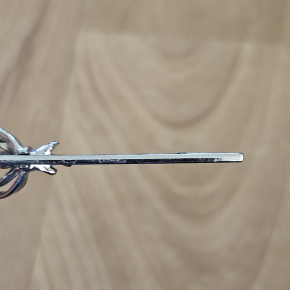 1/$5 or 3/$10 Vintage Rhinestone Silver-toned Metal Hair Pins Accessories - Picture 9 of 10